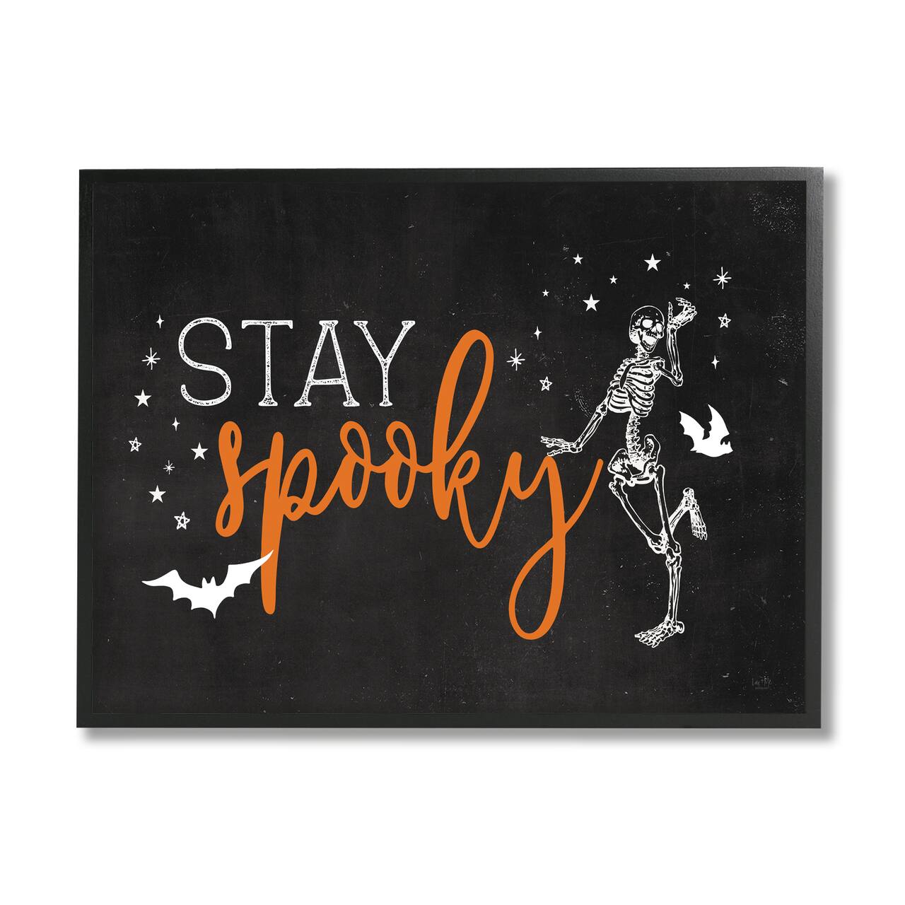 Stupell Industries Stay Spooky Skeleton Framed Giclee Art